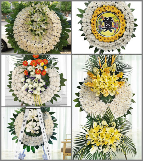 山东青岛莱西市南墅镇远西庄村花圈速递
